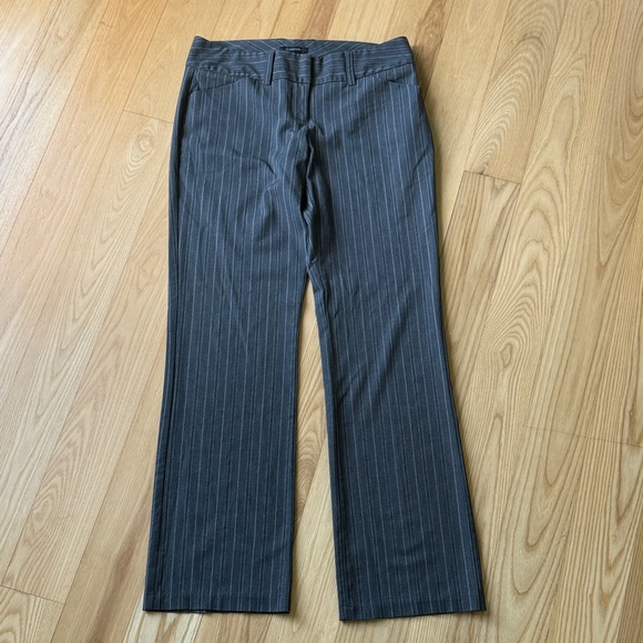 My Michelle Pants - My Michelle Size 9 Pinstripe Dress Pants Gray Workwear Trouser Chic Office